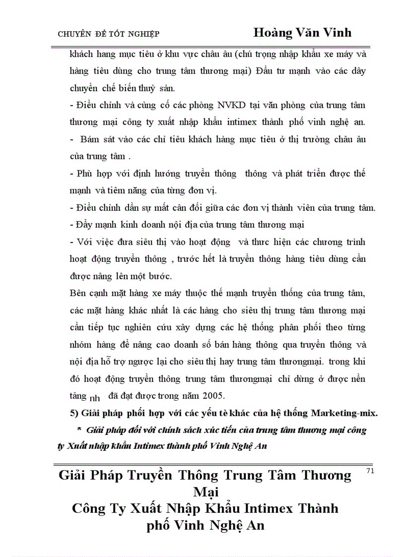 image for page Giải pháp Truyền thông trung tâm thương mại Công ty xuất nhập khẩu Intimex Thành phố Vinh Nghệ an