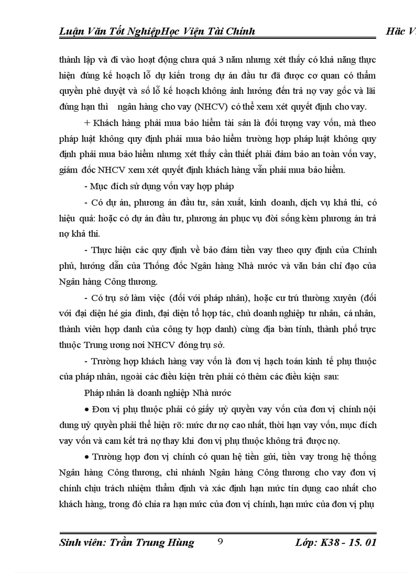 image for page Một số giải pháp nâng cao hiệu quả cho vay đối với doanh nghiệp nhà nước tại Ngân hàng công thương Ba Đình