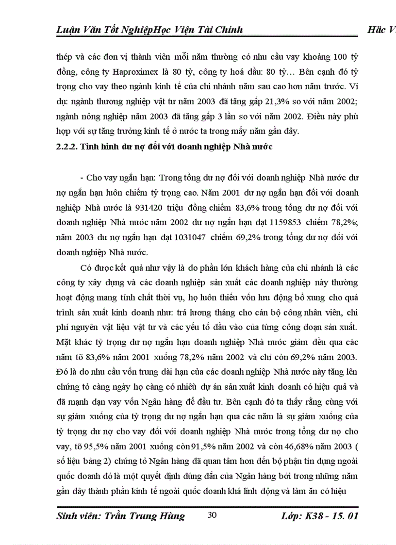 image for page Một số giải pháp nâng cao hiệu quả cho vay đối với doanh nghiệp nhà nước tại Ngân hàng công thương Ba Đình
