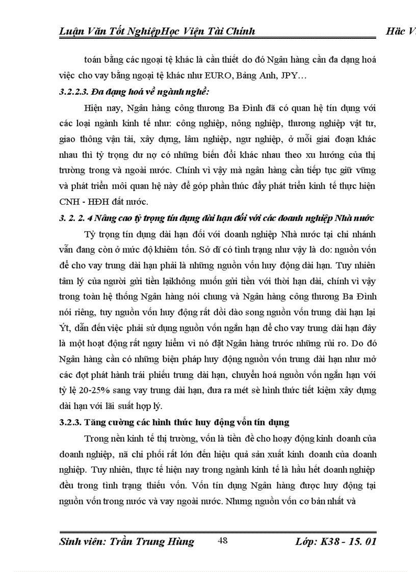 image for page Một số giải pháp nâng cao hiệu quả cho vay đối với doanh nghiệp nhà nước tại Ngân hàng công thương Ba Đình