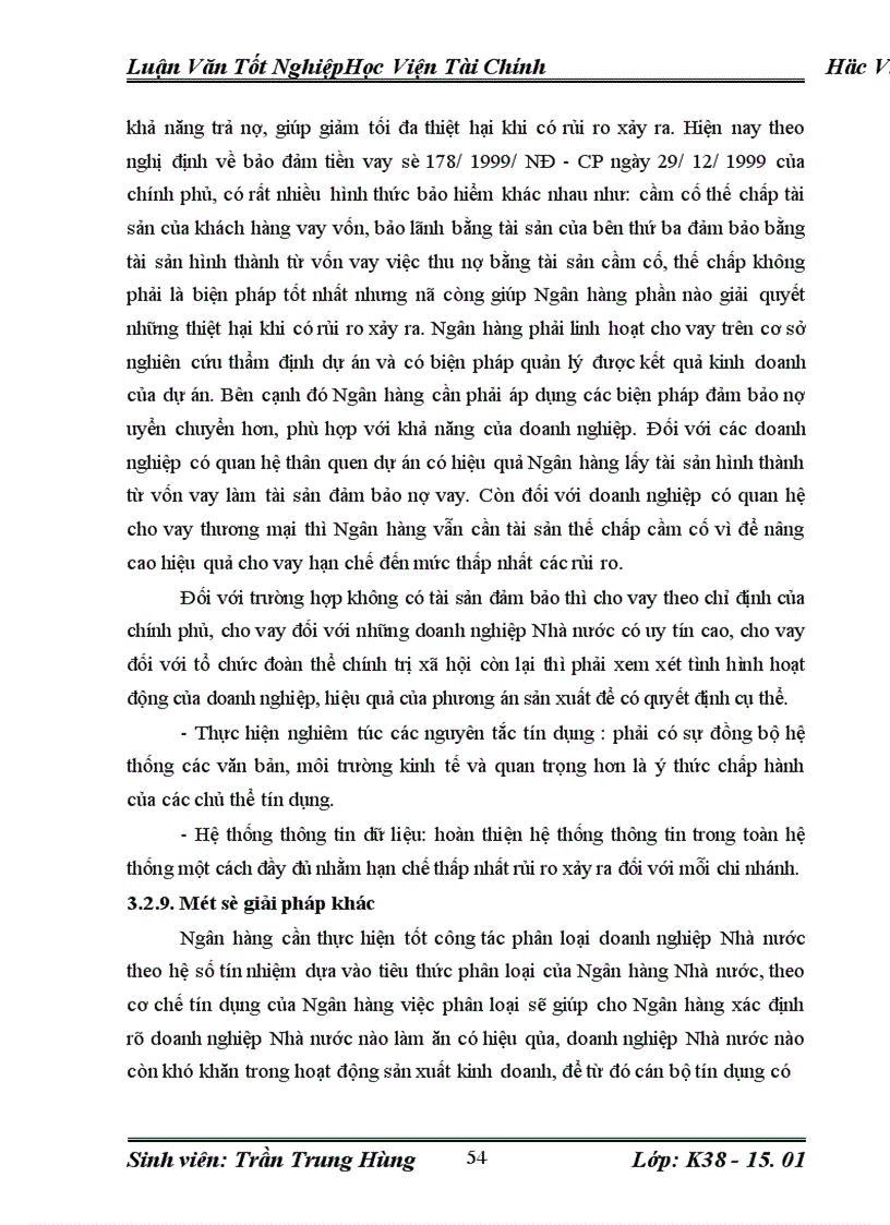 image for page Một số giải pháp nâng cao hiệu quả cho vay đối với doanh nghiệp nhà nước tại Ngân hàng công thương Ba Đình