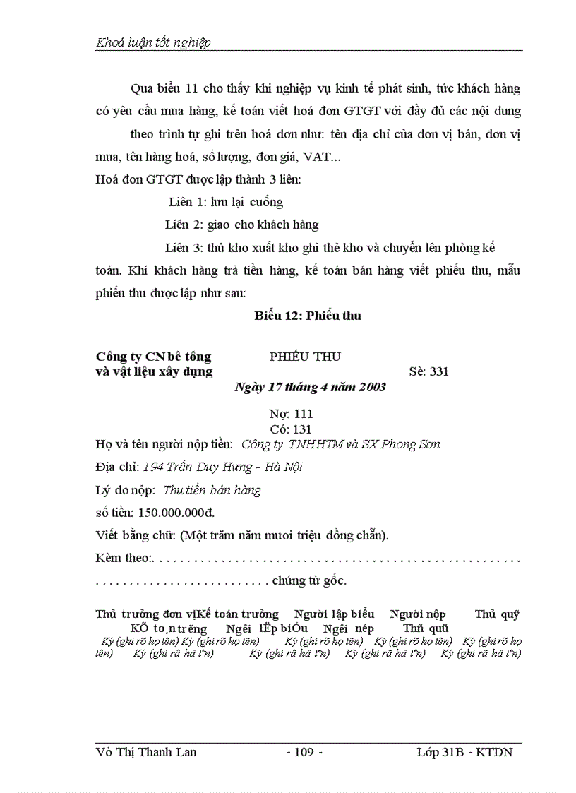 image for page Thực trạng công tác kế toán tiêu thụ thành phẩm và xác định kết quả kinh doanh của Công ty công nghiệp bê tông và vật liệu xây dựng Việt Trì