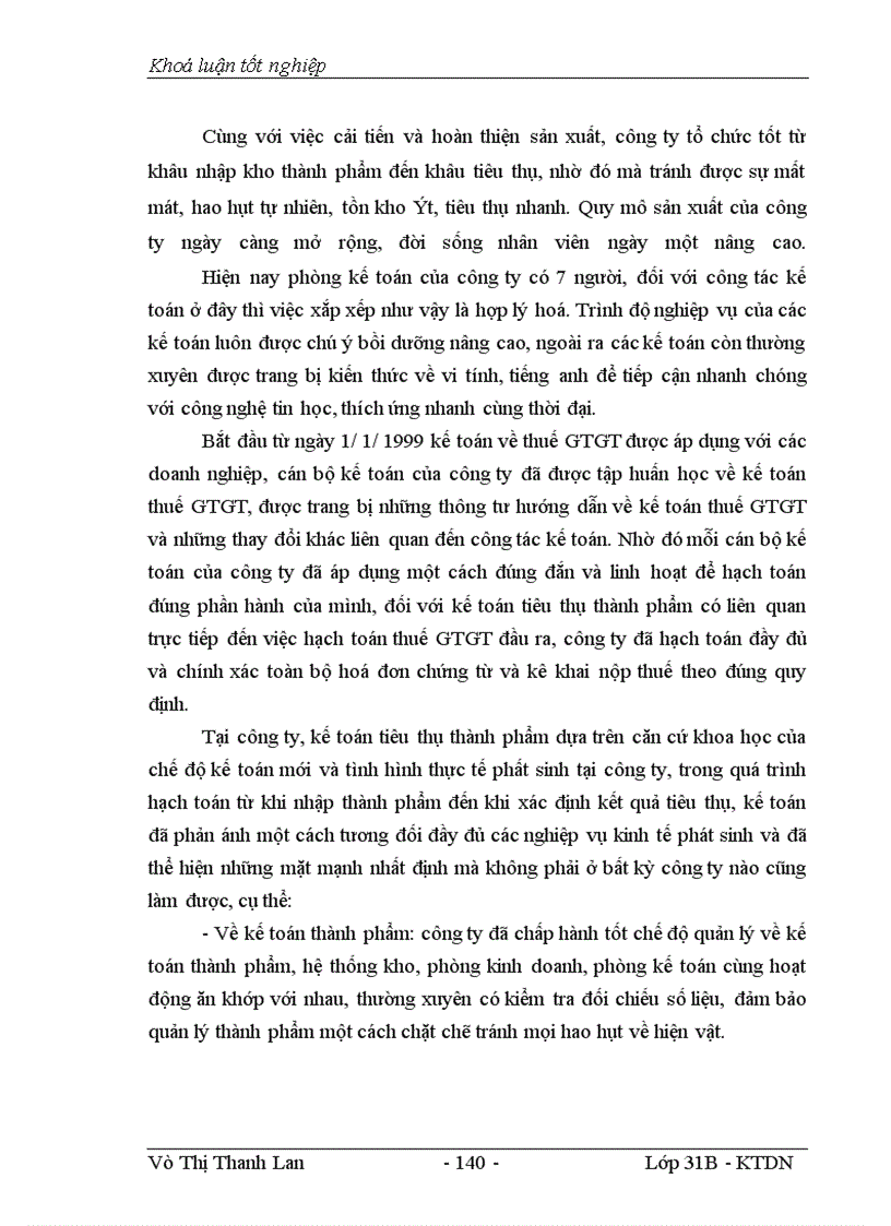 image for page Thực trạng công tác kế toán tiêu thụ thành phẩm và xác định kết quả kinh doanh của Công ty công nghiệp bê tông và vật liệu xây dựng Việt Trì