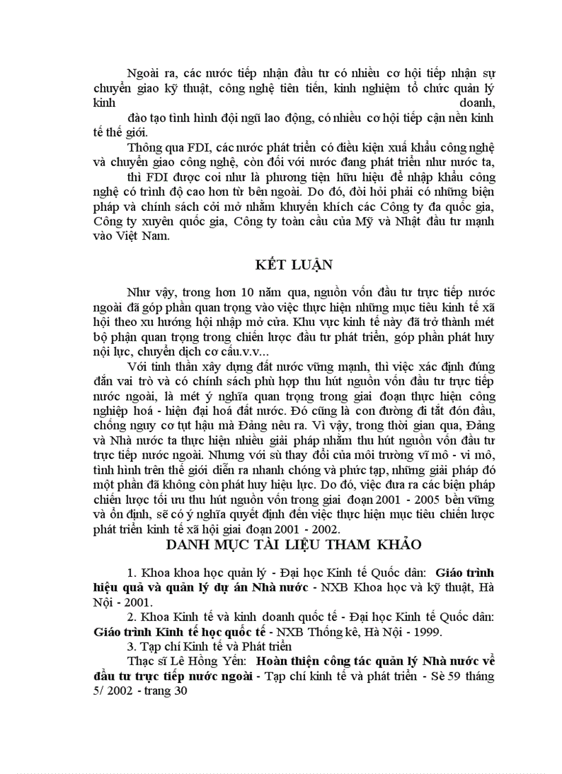 image for page Một số giải pháp nhằm thu hút nguồn vốn đầu tư trực tiếp nước ngoài ở Việt Nam trong quá trình sự nghiệp CNH - HĐH