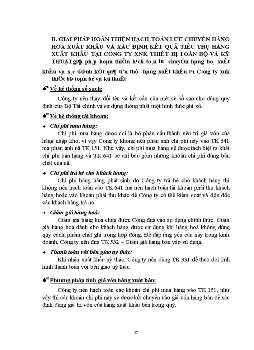 image for page Thực trạng và giải pháp hoàn thiện hạch toán lưu chuyển hàng hoá xuất khẩu và xác định kết quả tiêu thụ hàng xuất khẩu tại Công ty XNK Thiết bị toàn bộ và kỹ thuật
