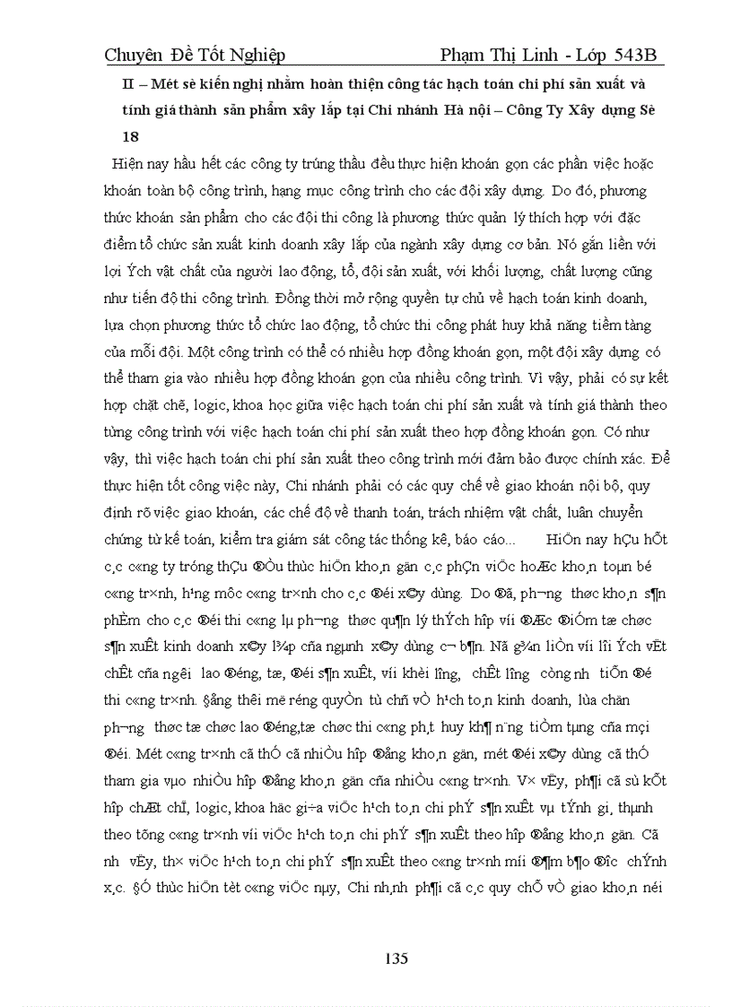 image for page Hoàn thiện công tác tổ chức kế toán chi phí sản xuất và tính giá thành sản phẩm xây lắp tại chi nhánh Hà Nội – Công ty xây dựng 18