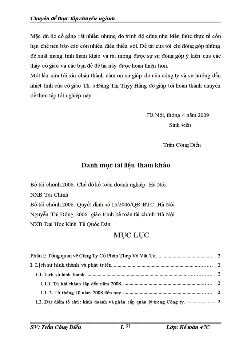 image for page Hoàn thiện công tác kế toán bán hàng và xác định kết quả bán hàng tại Công Ty Cổ Phần Thép Và Vật Tư