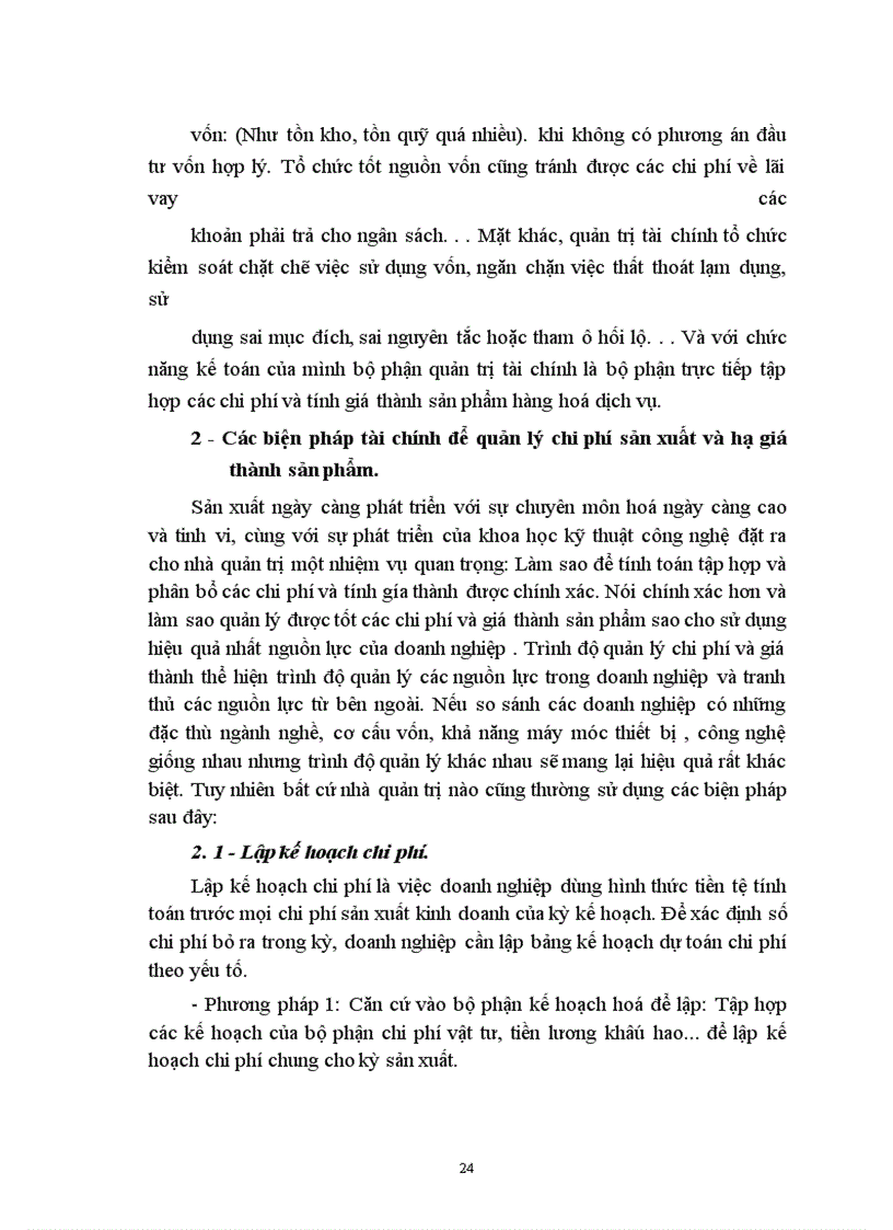 image for page Một số biện pháp để quản lý chi phí sản xuất kinh doanh và hạ giá thành sản phẩm của công ty Gốm xây dựng Hữu Hưng