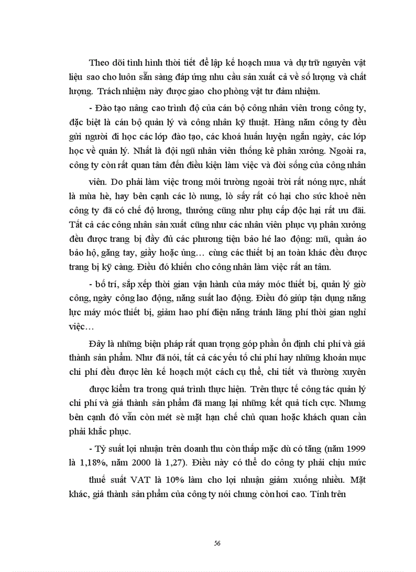 image for page Một số biện pháp để quản lý chi phí sản xuất kinh doanh và hạ giá thành sản phẩm của công ty Gốm xây dựng Hữu Hưng