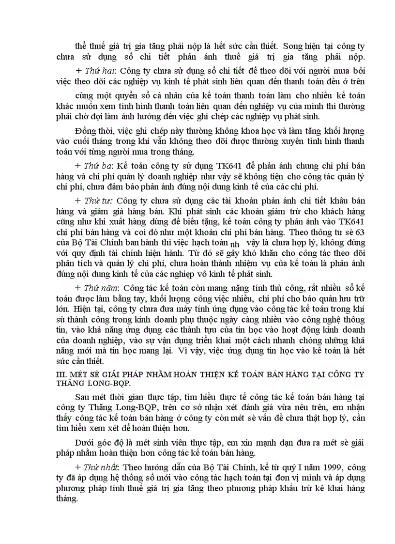 image for page Hoàn thiện kế toán nghiệp vụ bán hàng tại Công ty Thăng Long - Bộ Quốc Phòng