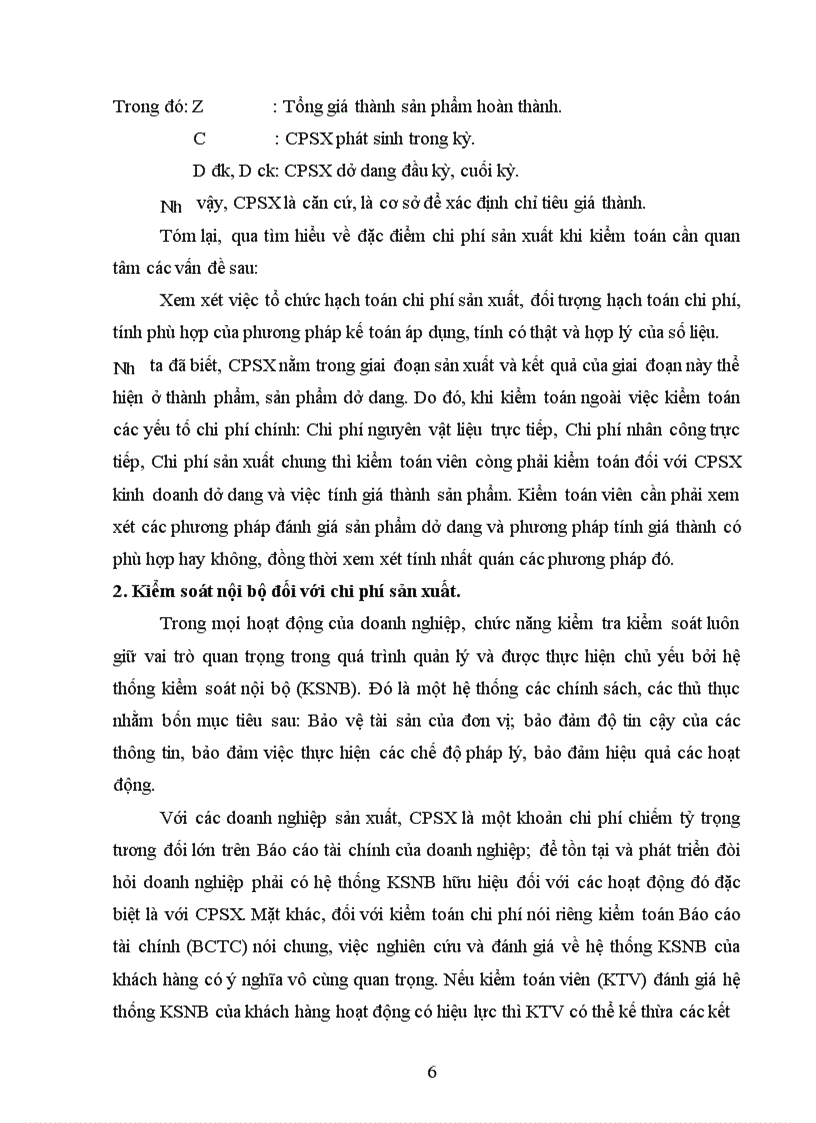 image for page Kiểm toán khoản mục chi phí sản xuất trong kiểm toán Báo cáo tài chính do Công ty cổ phần Kiểm toán và Định giá Việt Nam thực hiện