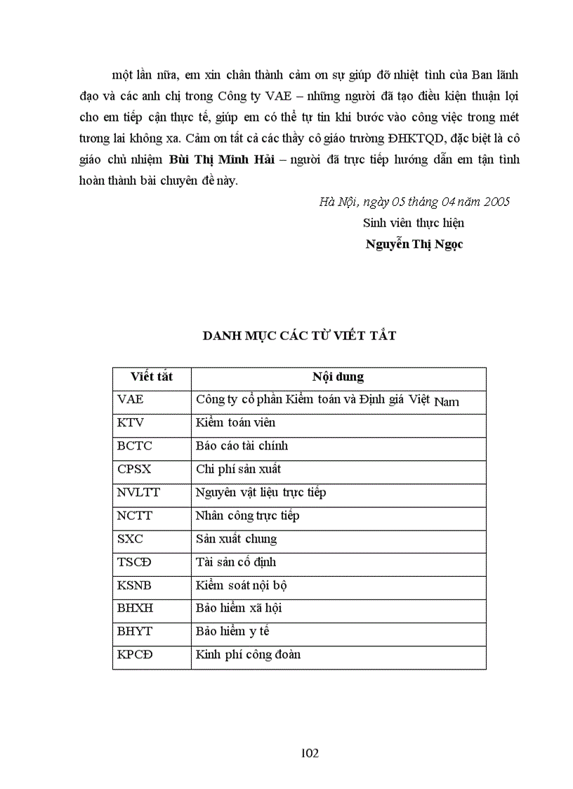 image for page Kiểm toán khoản mục chi phí sản xuất trong kiểm toán Báo cáo tài chính do Công ty cổ phần Kiểm toán và Định giá Việt Nam thực hiện