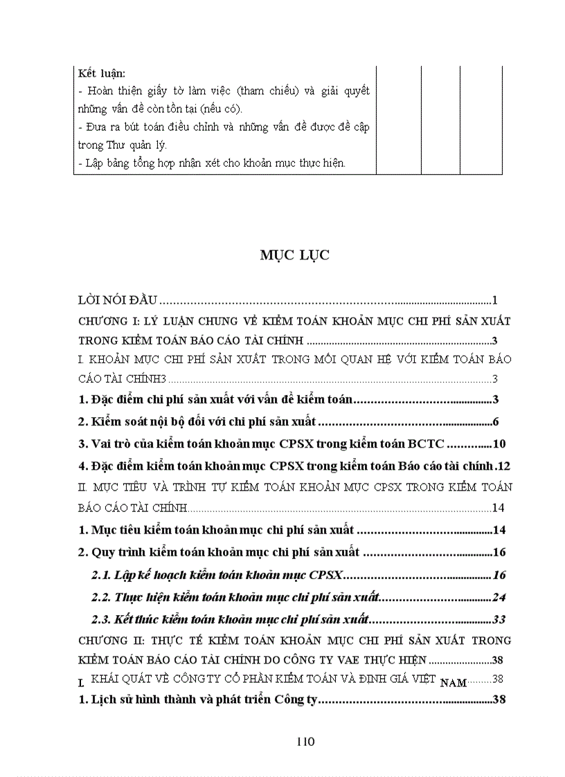 image for page Kiểm toán khoản mục chi phí sản xuất trong kiểm toán Báo cáo tài chính do Công ty cổ phần Kiểm toán và Định giá Việt Nam thực hiện