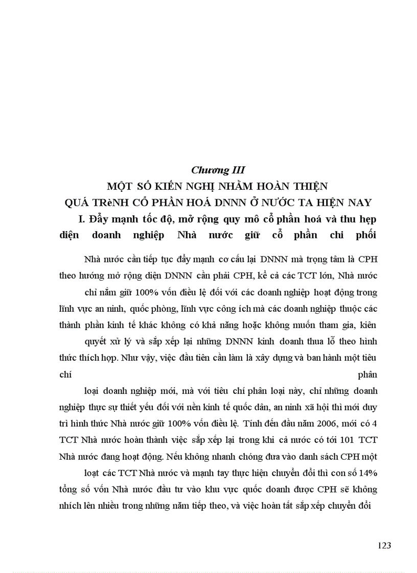 image for page Hoàn thiện cổ phần hoá doanh nghiệp nhà nước