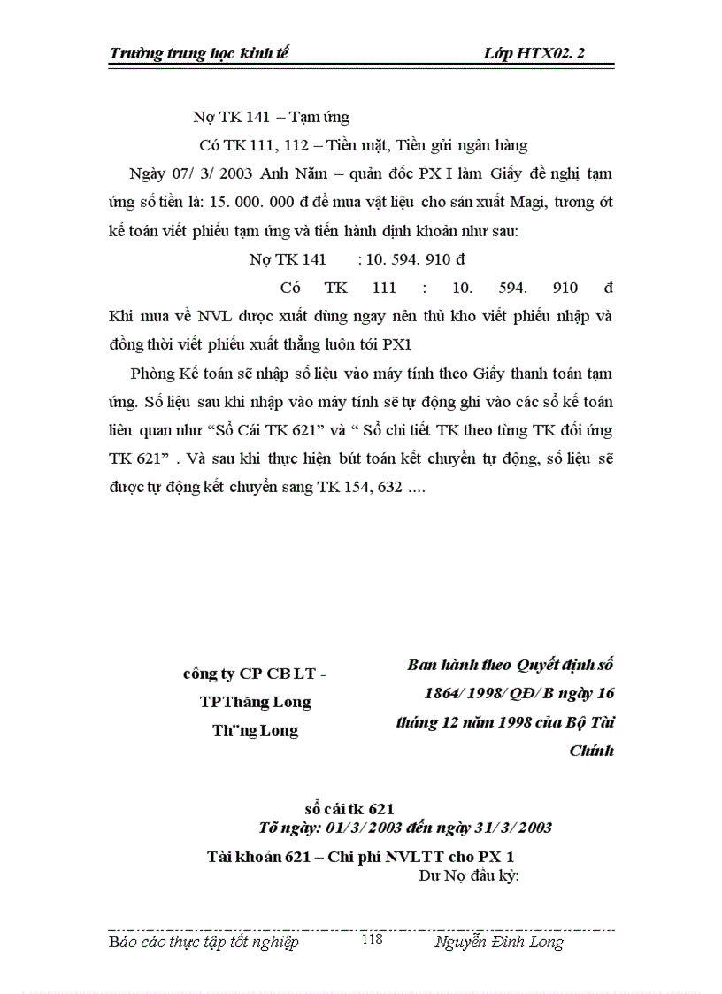 image for page Nhận xét và kiến nghị về công tác hạch toán kế toán tại doanh nghiệp