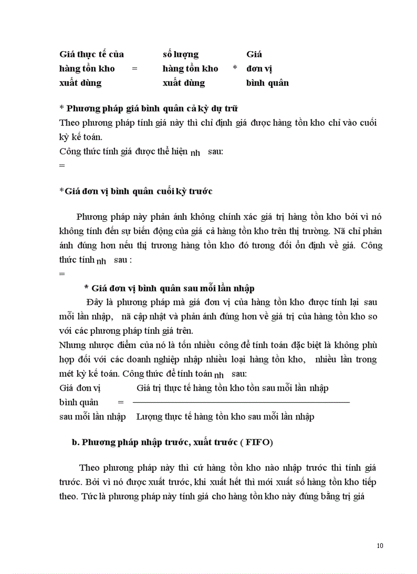 image for page Phương pháp tính giá hàng tồn kho.