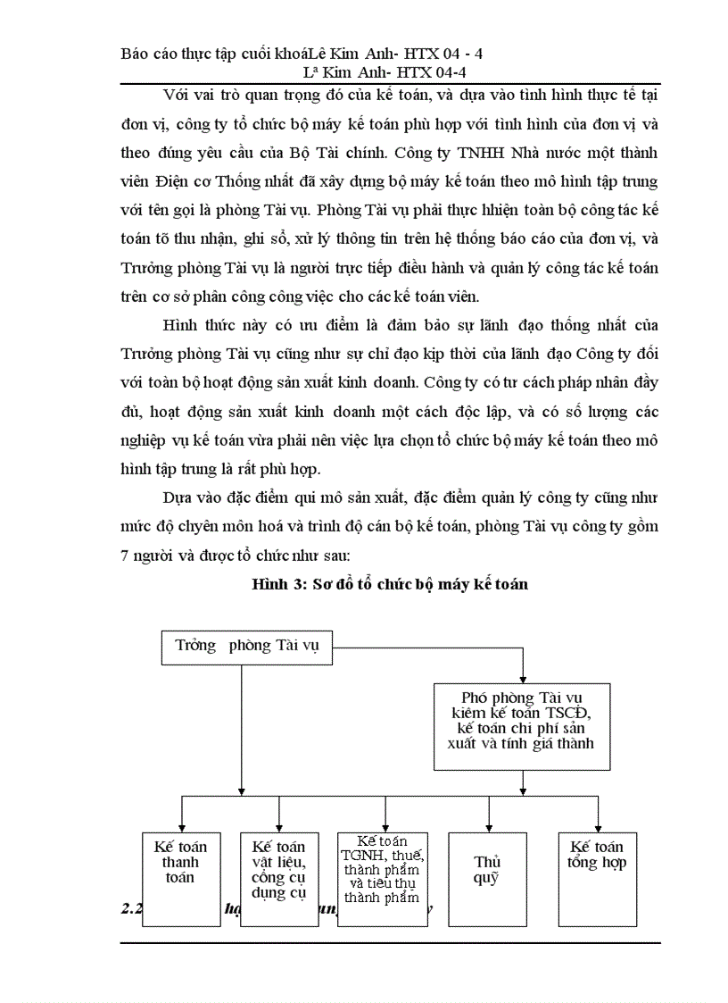 image for page Báo cáo thực tập tại Công ty TNHH Nhà nước một thành viên Điện cơ Thống nhất.