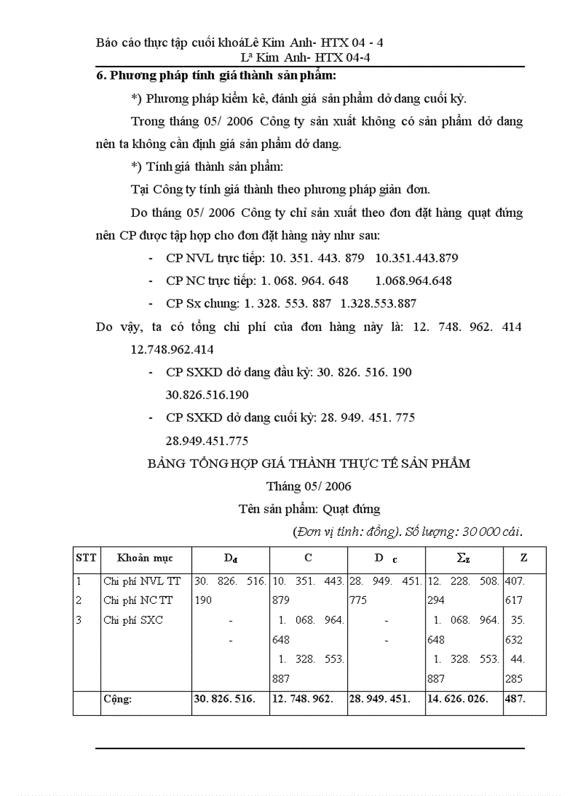 image for page Báo cáo thực tập tại Công ty TNHH Nhà nước một thành viên Điện cơ Thống nhất.