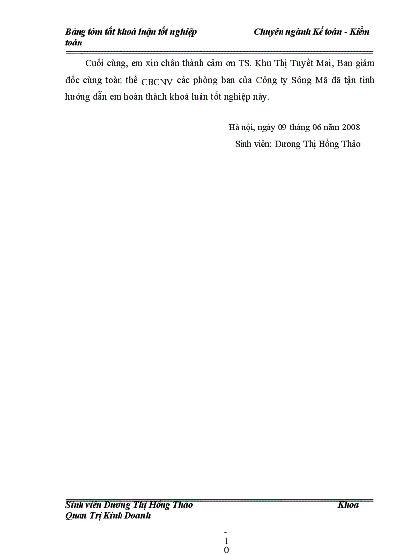 image for page Kế toán tiền lương và các khoản trích theo lương tại Công ty Sông Mã