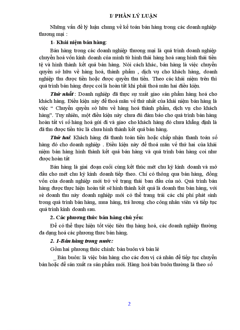 image for page Hoàn thiện những vấn đề cơ bản về lý luận kế toán bán hàng trên cơ sở khảo sát tình hình thực tế tại Công ty vật tư và thiết bị toàn bộ
