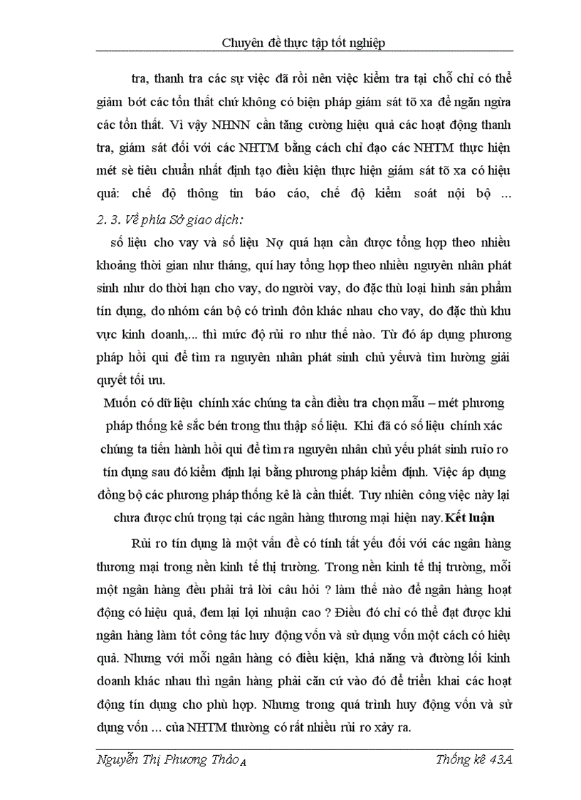 image for page Phương pháp thống kê đánh giá rủi ro trong hoạt động tín dụng tại các Ngân hàng thương mại - ứng dụng tại Sở giao dịch 1 Ngân hàng Đầu tư & Phát triển Việt Nam.