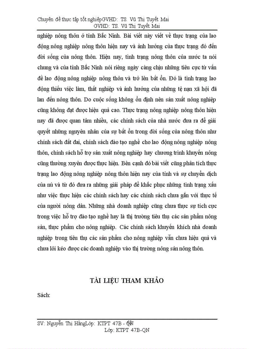 image for page Thực trạng lao động nông nghiệp nông thôn hiện nay tại tỉnh bắc ninh