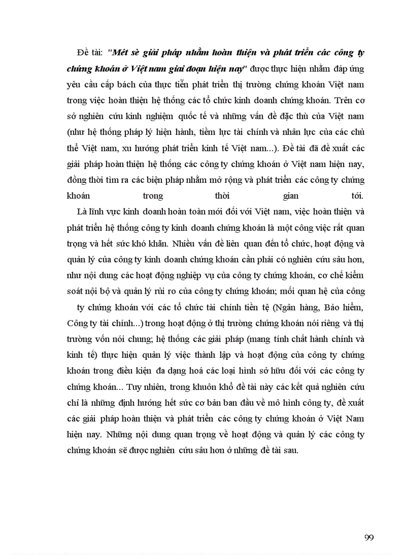 image for page Một số giải pháp nhằm hoàn thiện và phát triển các công ty chứng khoán ở Việt nam giai đoạn hiện nay