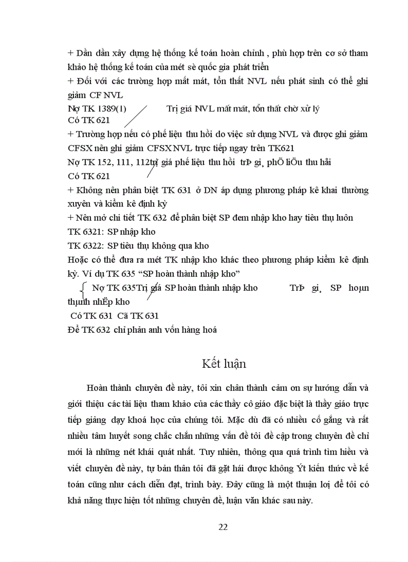 image for page Thực trạng và một số ý kiến đề xuất nhằm hoàn thiện kế toán tập hợp chi phí và tính Z