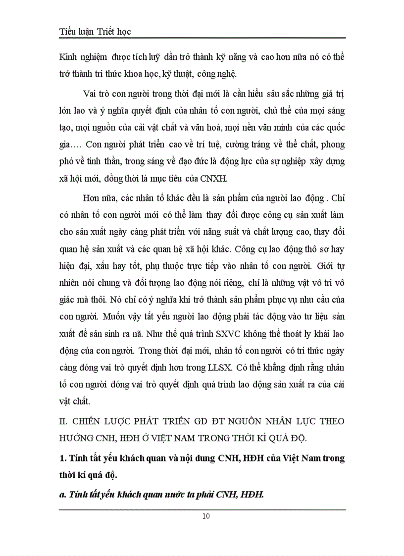 image for page Nhân tố con người trong lực lượng sản xuất với chiến lược phát triển giáo dục đào tạo nguồn nhân lực theo hướng công nghiệp hoá, hiện đại hoá ở việt nam trong thời kỳ quá độ I