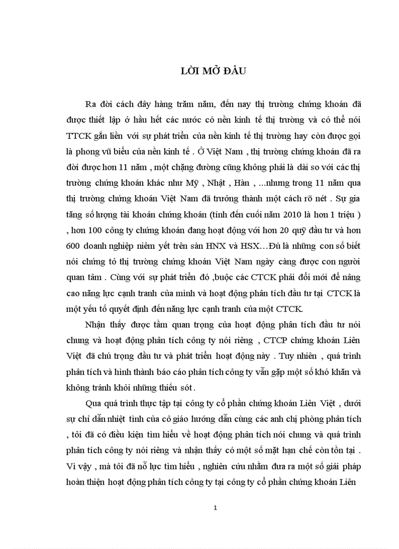 image for page Hoàn thiện hoạt động phân tích công ty tại công ty cổ phần chứng khoán Liên Việt