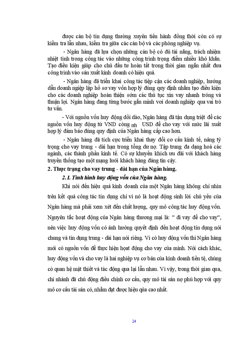 image for page Nâng cao chất lượng tín dụng trung - dài hạn của Ngân hàng công thương ba đình đối với các doanh nghiệp nhà nước