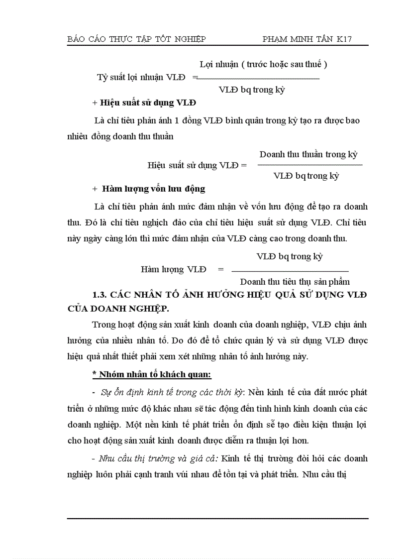 image for page Một số giải phỏp nhằm nõng cao hiệu quả sử dụng vốn lưu động tại Cụng ty LILAMA3 -