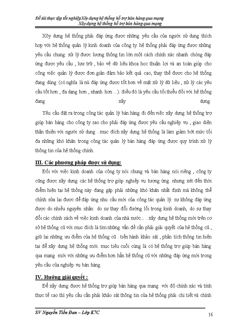 image for page Đề tài Xây dựng hệ thống hỗ trợ bán hàng qua mạng