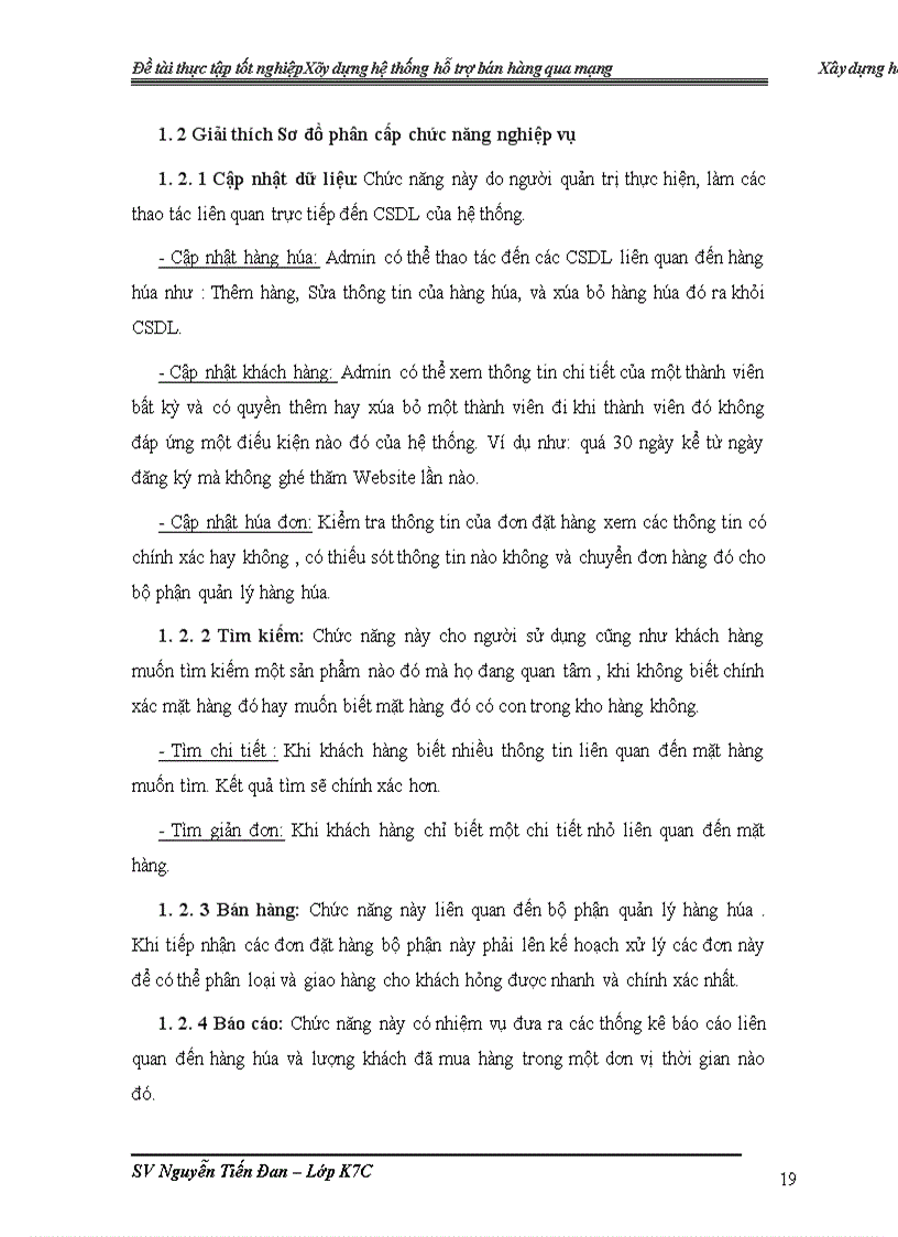 image for page Đề tài Xây dựng hệ thống hỗ trợ bán hàng qua mạng