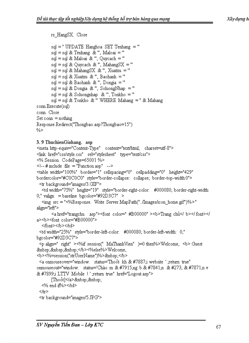 image for page Đề tài Xây dựng hệ thống hỗ trợ bán hàng qua mạng