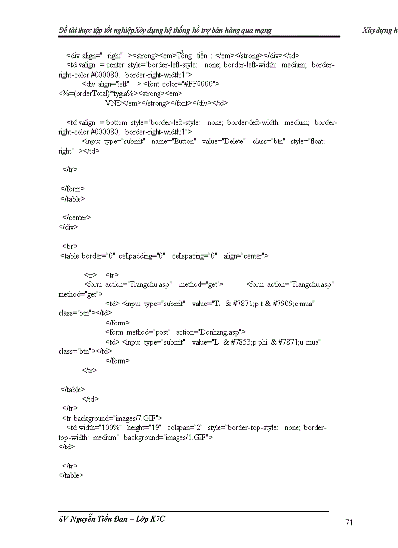 image for page Đề tài Xây dựng hệ thống hỗ trợ bán hàng qua mạng