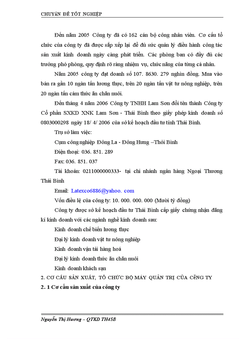 image for page Tăng cường công tác tiêu thụ gạo tại Công ty cổ phần sản xuất kinh doanh xuất nhập khẩu Lam Sơn – Thái Bình