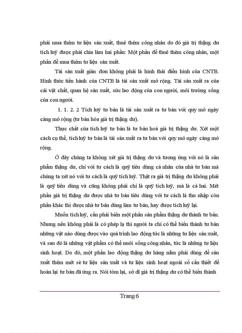 image for page Vai trò của tích luỹ tư bản trong quá trình hình thành và phát triển kinh tế tư bản chủ nghĩa