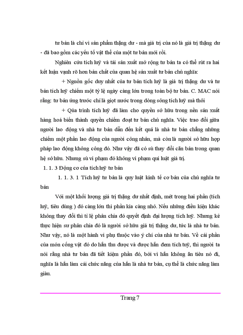 image for page Vai trò của tích luỹ tư bản trong quá trình hình thành và phát triển kinh tế tư bản chủ nghĩa