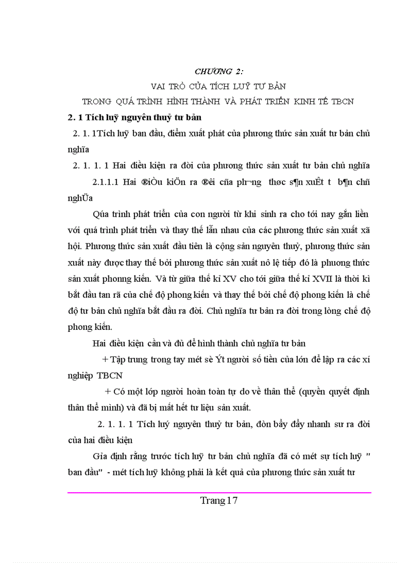 image for page Vai trò của tích luỹ tư bản trong quá trình hình thành và phát triển kinh tế tư bản chủ nghĩa