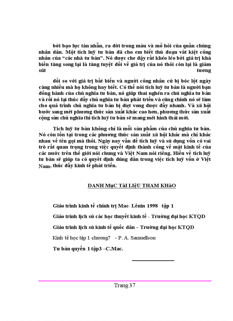 image for page Vai trò của tích luỹ tư bản trong quá trình hình thành và phát triển kinh tế tư bản chủ nghĩa