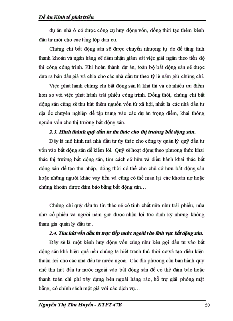 image for page Vốn đầu tư cho thị trường bất động sản ở Việt Nam