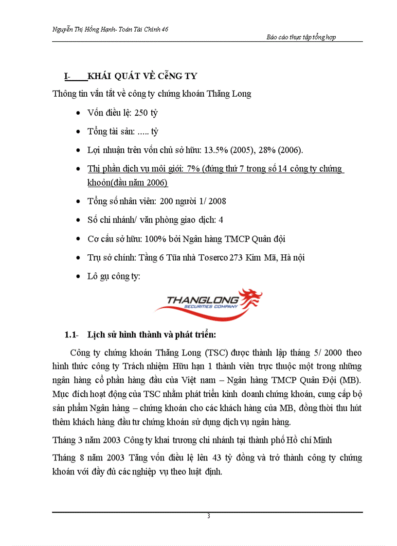 image for page Báo cáo thực tập tại Công ty chứng khoán Thăng Long (TSC