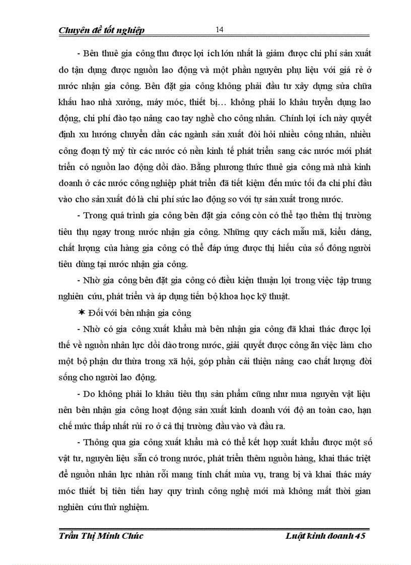 image for page Pháp luật về hợp đồng gia công; thực tiễn ký kết và thực hiện hợp đồng gia công tại Công ty cổ phần May Hưng Yên