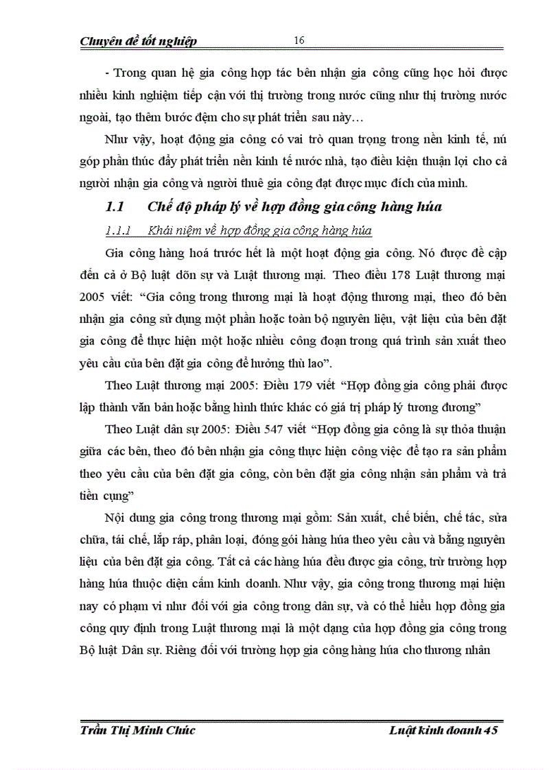 image for page Pháp luật về hợp đồng gia công; thực tiễn ký kết và thực hiện hợp đồng gia công tại Công ty cổ phần May Hưng Yên