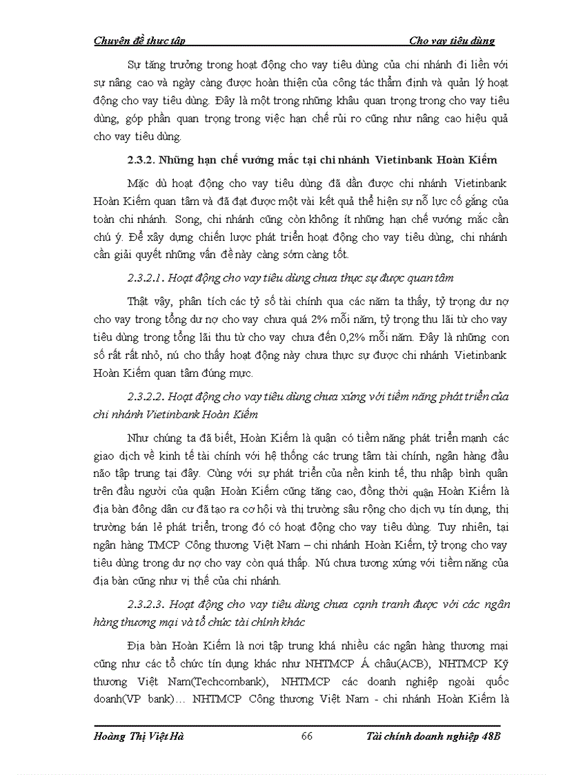 image for page Phát triển hoạt động cho vay tiêu dùng tại Ngân hàng Thương mại Cổ phần Công thương Việt Nam – chi nhánh Hoàn Kiếm