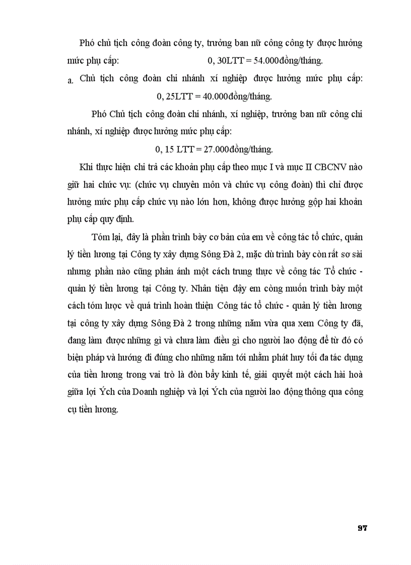 image for page Một số ý kiến nhằm hoàn thiện công tác quản lý tiền lương tại Công ty Sông Đà 2