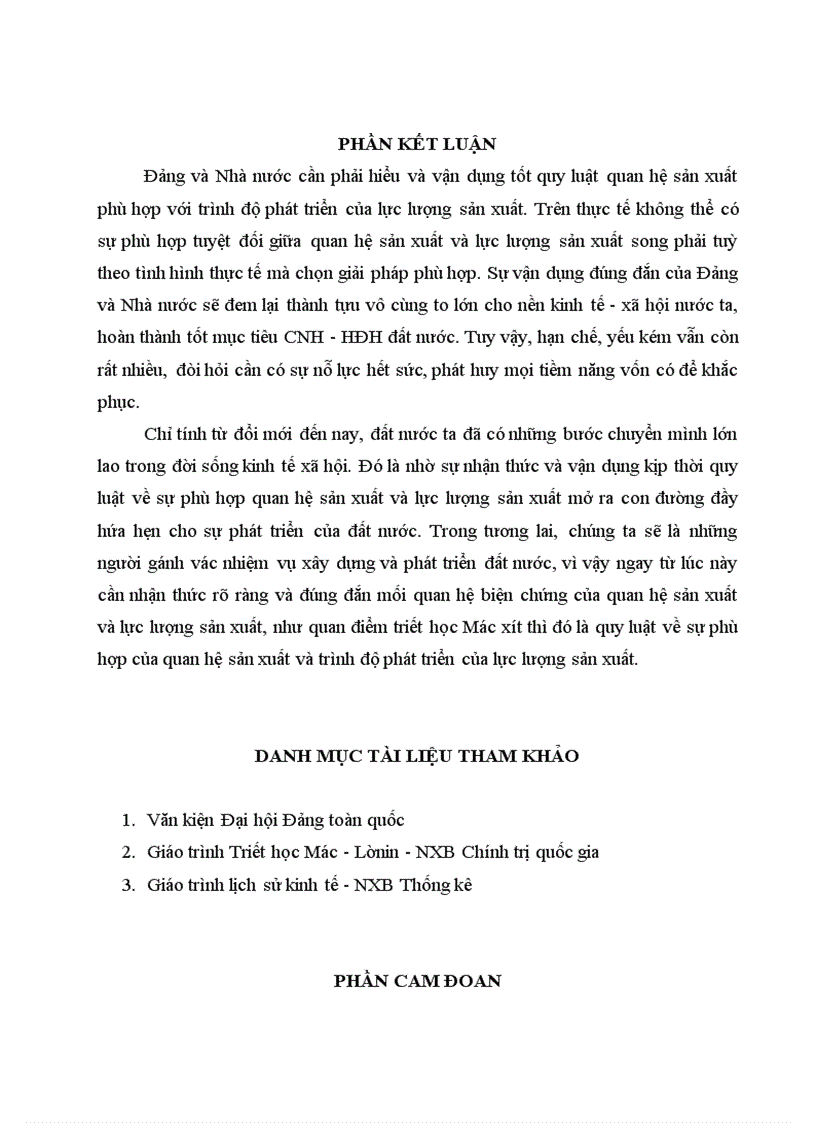 image for page Vận dụng quan điểm triết học Mác xit về qui luật quan hệ sản xuất phải phù hợp với trình độ lực lượng sản xuất để phát triển những thành tựu, hạn chế trong phát triển kinh tế - xã hội của Việt Nam trong giai đoạn từ đổi mới đến nay