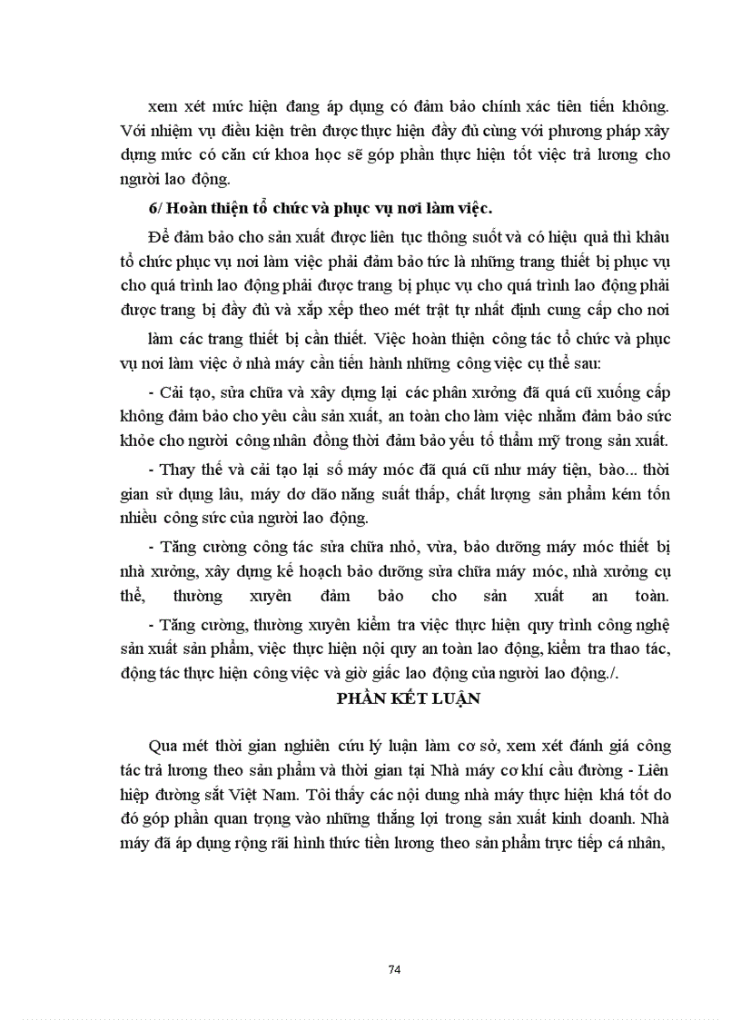 image for page Một số ý kiến góp phần hoàn thiện hình thức trả lương ở Nhà máy cơ khí cầu đường - Liên hiệp đường sắt Việt Nam