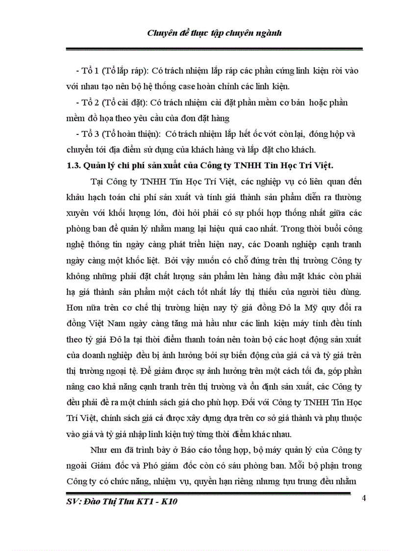 image for page Hoàn thiện kế toán chi phí sản xuất và tính giá thành sản phẩm tại Công ty TNHH Tin Học Trí Việt